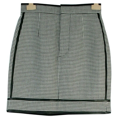Pre-owned Dsquared2 Wool Mini Skirt In Multicolour