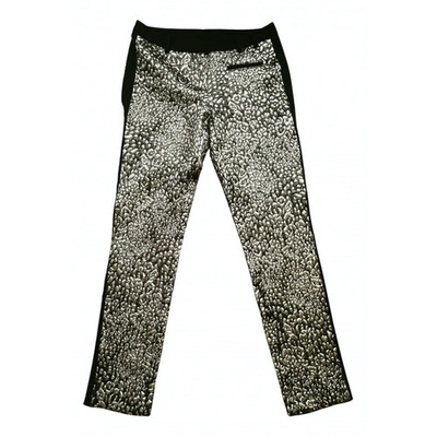 Pre-owned Patrizia Pepe Straight Pants In Gold