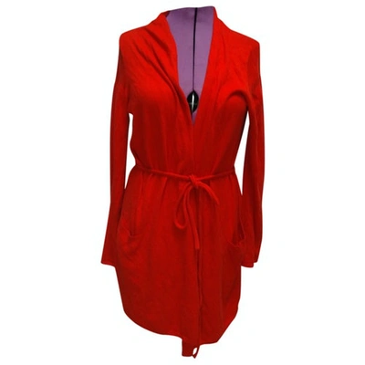 Pre-owned Kenneth Cole Cardi Coat In Red