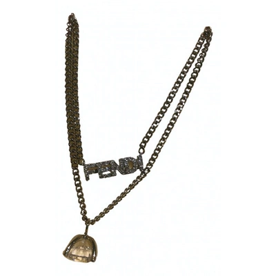 Pre-owned Fendi Silver Silver Necklace
