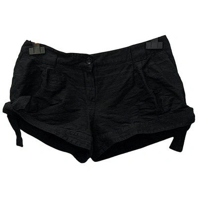 Pre-owned Emporio Armani Black Cotton Shorts