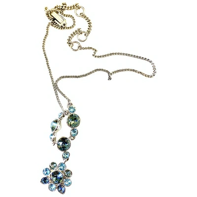 Pre-owned Givenchy Crystal Necklace In Blue