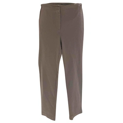 Pre-owned Missoni Straight Pants In Grey