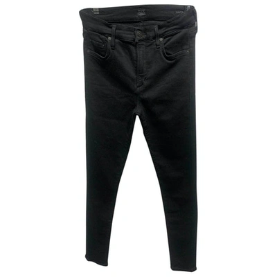 Pre-owned Citizens Of Humanity Black Cotton - Elasthane Jeans