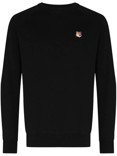 MAISON KITSUNÉ FOX-PATCH COTTON SWEATSHIRT