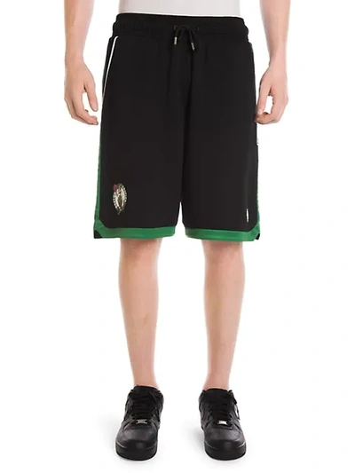 Marcelo Burlon County Of Milan Boston Celtics Sports Shorts In Black Green