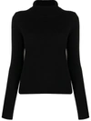 Joseph Cote Anglaise Roll-neck Sweater In Black