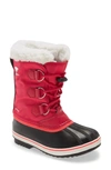 Sorel Kids' Yoot Pac Waterproof Snow Boot In Bright Rose
