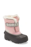 Sorel Kids' Snow Commander Insulated Waterproof Boot In Cupid