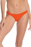Maaji Ginger Orange Flirt Reversible Bikini Bottoms In Orange
