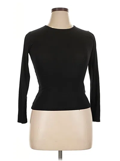 Pre-owned 32 Degrees 3/4 Sleeve Top Black Turtleneck Tops