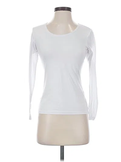 Pre-owned 32 Degrees 3/4 Sleeve Top White Boatneck Tops