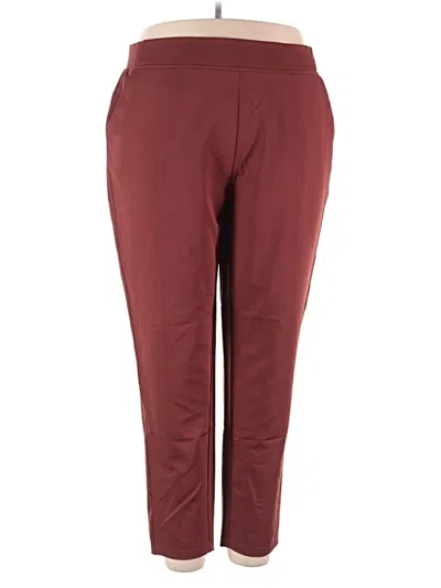 Pre-owned 32 Degrees Active Pants In Burgundy