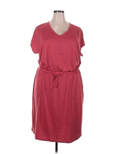 Pre-owned 32 Degrees Casual Dress In Burgundy