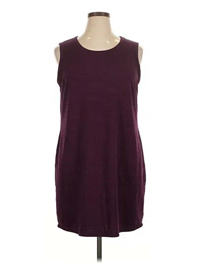 Pre-owned 32 Degrees Casual Dress In Burgundy