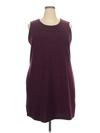 Pre-owned 32 Degrees Casual Dress In Burgundy