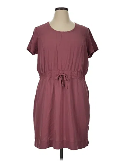 Pre-owned 32 Degrees Casual Dress In Burgundy