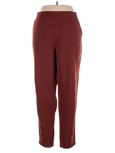 Pre-owned 32 Degrees Casual Pants In Burgundy