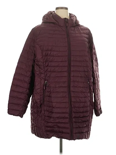 Pre-owned 32 Degrees Coat In Burgundy