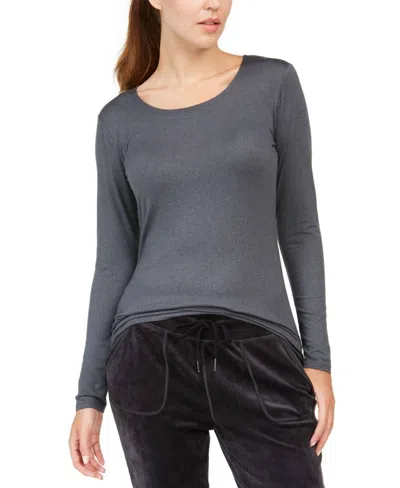 32 Degrees Cozy Heat Underwear Top In Charcoal In Gray