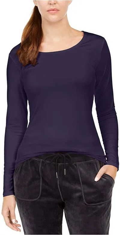 32 Degrees Cozy Heat Underwear Top In H. Gothic Grape In Purple