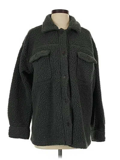 Pre-owned 32 Degrees Faux Fur Jacket In Green