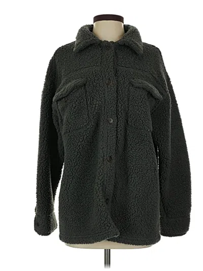 Pre-owned 32 Degrees Faux Fur Jacket In Green