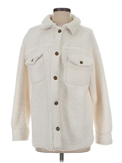 Pre-owned 32 Degrees Faux Fur Jacket In Ivory
