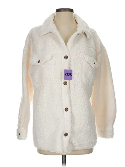 Pre-owned 32 Degrees Faux Fur Jacket In White