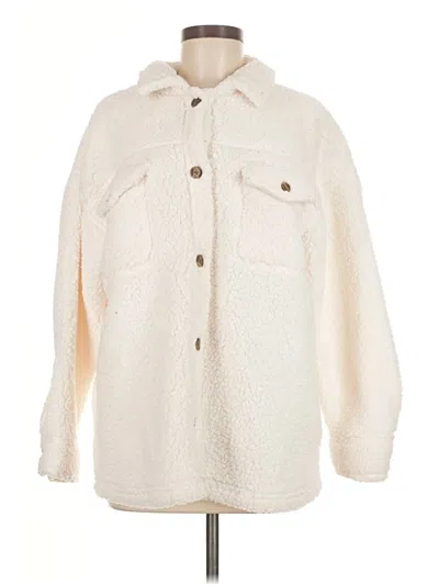 Pre-owned 32 Degrees Faux Fur Jacket In White