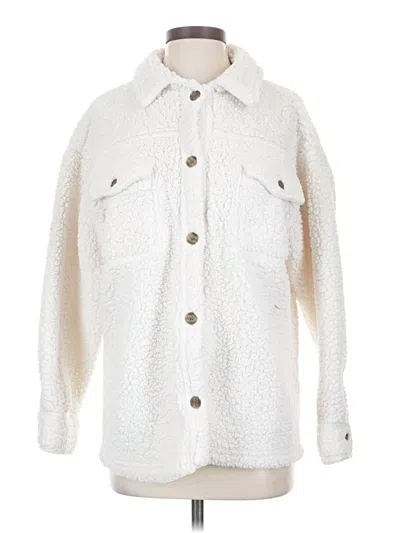 Pre-owned 32 Degrees Faux Fur Jacket In White