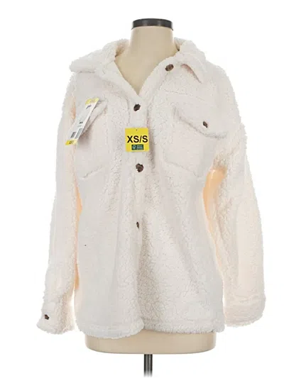 Pre-owned 32 Degrees Faux Fur Jacket In White