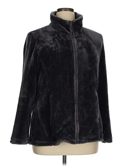 Pre-owned 32 Degrees Fleece Jacket In Black