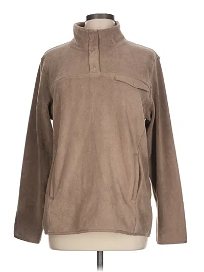 Pre-owned 32 Degrees Fleece Jacket In Brown