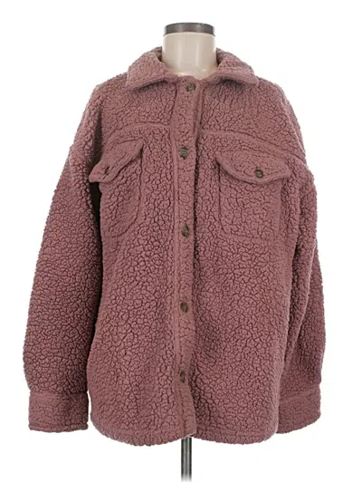 Pre-owned 32 Degrees Fleece Jacket In Brown