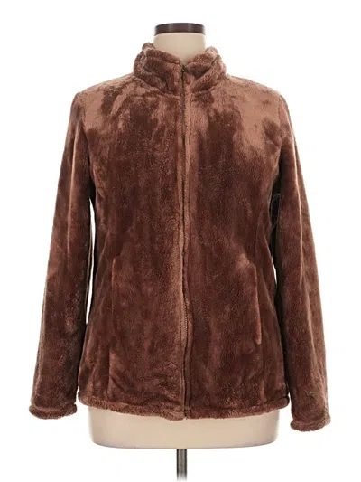 Pre-owned 32 Degrees Fleece Jacket In Brown