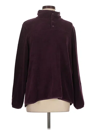 Pre-owned 32 Degrees Fleece Jacket In Burgundy