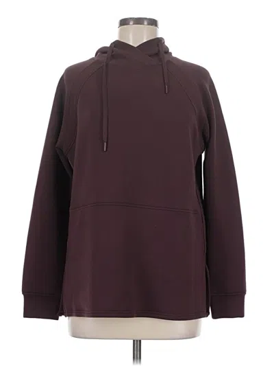 Pre-owned 32 Degrees Fleece Jacket In Burgundy