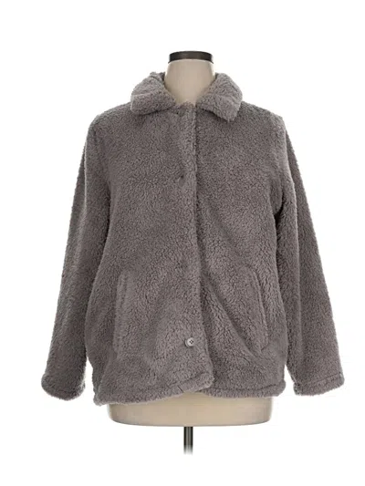 Pre-owned 32 Degrees Fleece Jacket In Gray