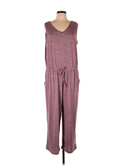 Pre-owned 32 Degrees Jumpsuit In Burgundy
