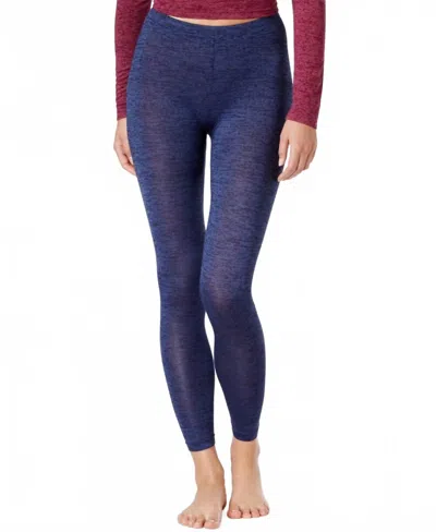 32 Degrees Knit Space Dyed Leggings In Aster Blue