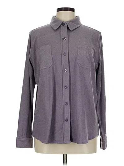 Pre-owned 32 Degrees Long Sleeve Blouse In Gray