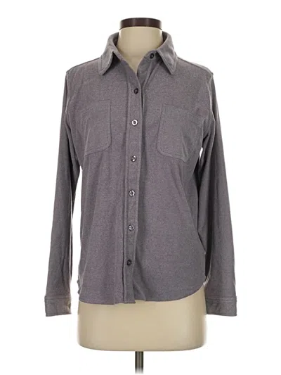 Pre-owned 32 Degrees Long Sleeve Blouse In Gray