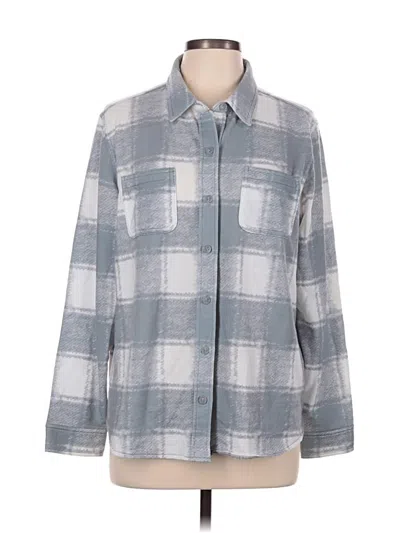 Pre-owned 32 Degrees Long Sleeve Blouse In Gray