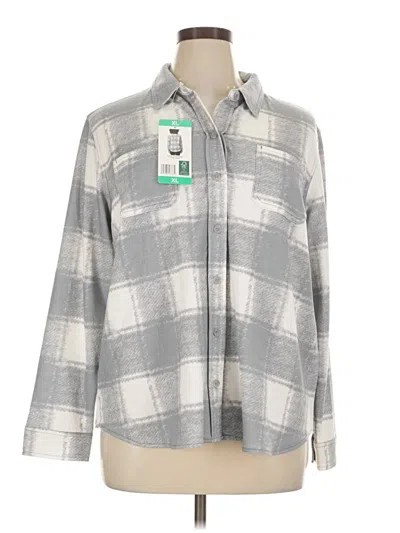 32 Degrees Long Sleeve Blouse In Gray