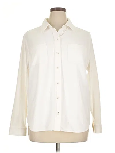 Pre-owned 32 Degrees Long Sleeve Blouse In Ivory