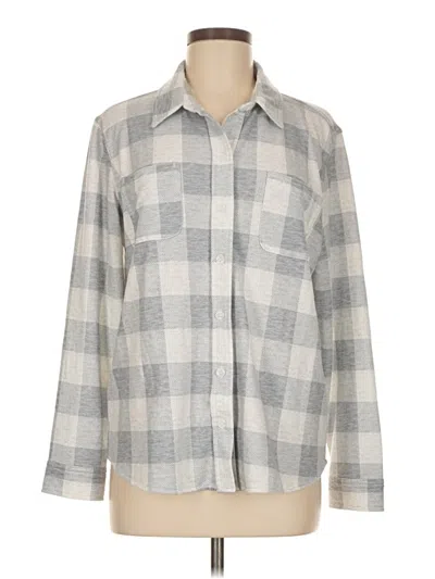 Pre-owned 32 Degrees Long Sleeve Blouse In White