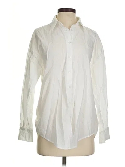 Pre-owned 32 Degrees Long Sleeve Button Down Shirt In Ivory