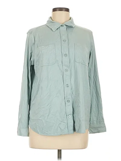 Pre-owned 32 Degrees Long Sleeve Button Down Shirt In Teal