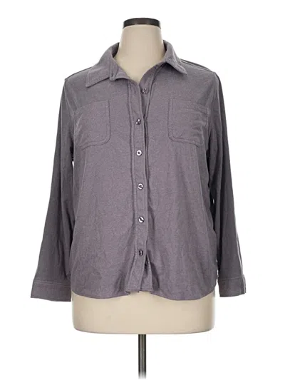 Pre-owned 32 Degrees Long Sleeve Polo Shirt In Gray